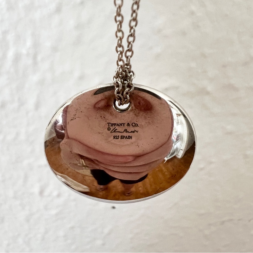 Tiffany & Co. Elsa Peretti Sterling Silver Round Pendant - Picture 4 of 8